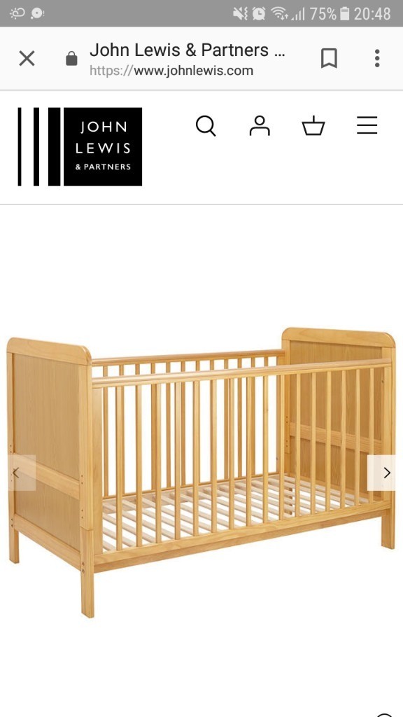 john lewis alex cot